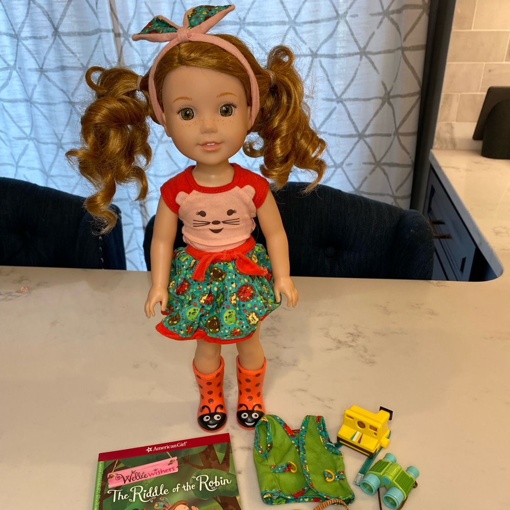 American Girl Wellie Wisher doll, Willa - with accessories